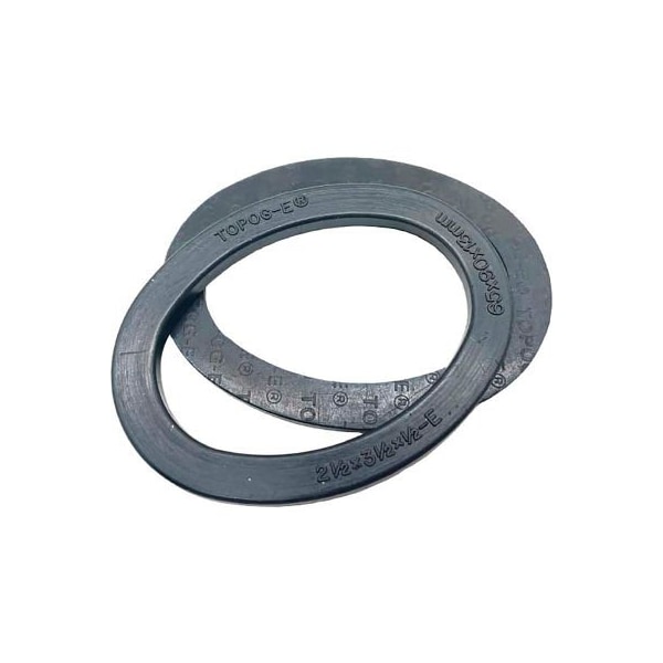Meilner Mechanical Sales TOPOG-E Series 180 Handhole Gasket, 4in x 6in x 5/8in, Black Rubber, Elliptical, 2 Pack T180-4X6X5/8E-PK2 - main